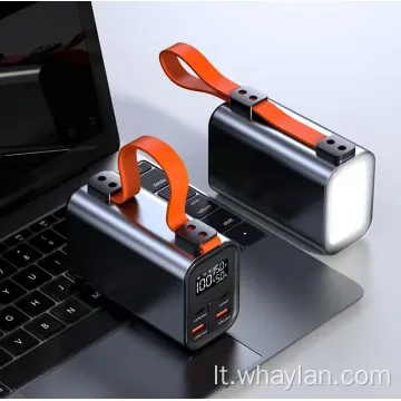 USB C tipas 30000mAh 100W mobiliojo maitinimo bankas